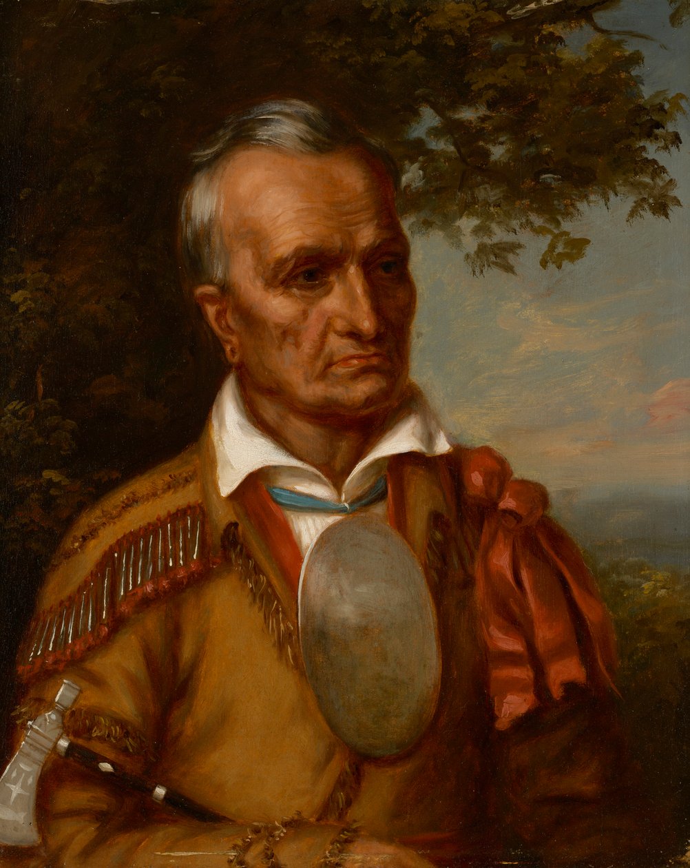 Czerwona Kurtka, Seneca Chief (Sagoyewatha) (ok. 1758-1830) autorstwa Charles Bird King