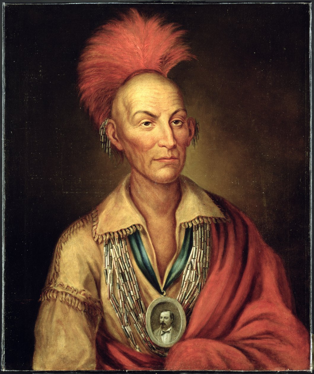 Portret Black Hawk (1767-1838) autorstwa Homera Hendersona c.1870 autorstwa Charles Bird after King