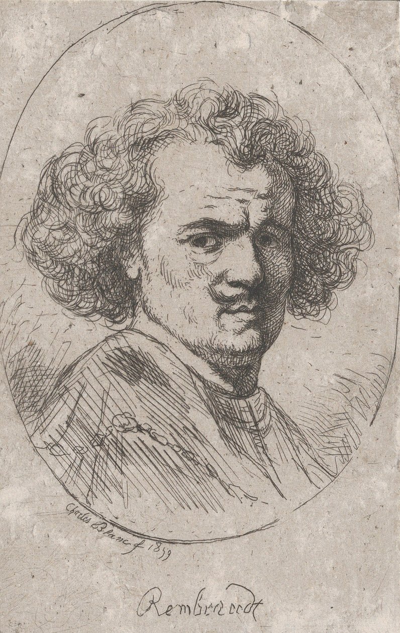 Portret Rembrandta, 1859. autorstwa Charles Blanc