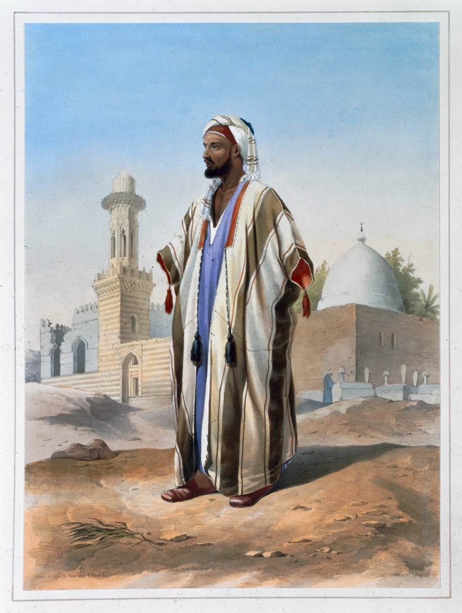 Facet ubrany w habę, 1848 autorstwa Charles Bour