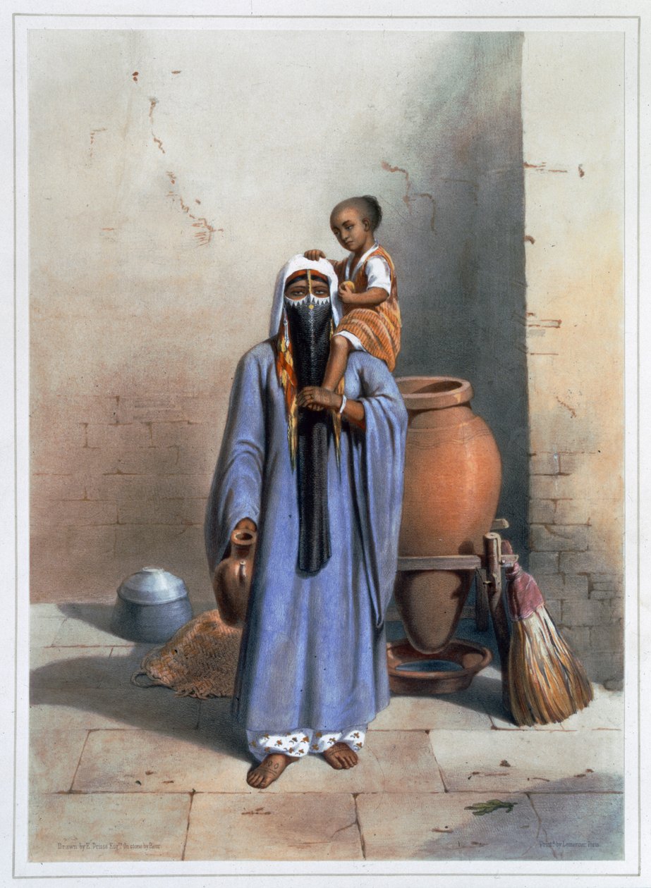 Fellah kobieta i dziecko, 1848 autorstwa Charles Bour
