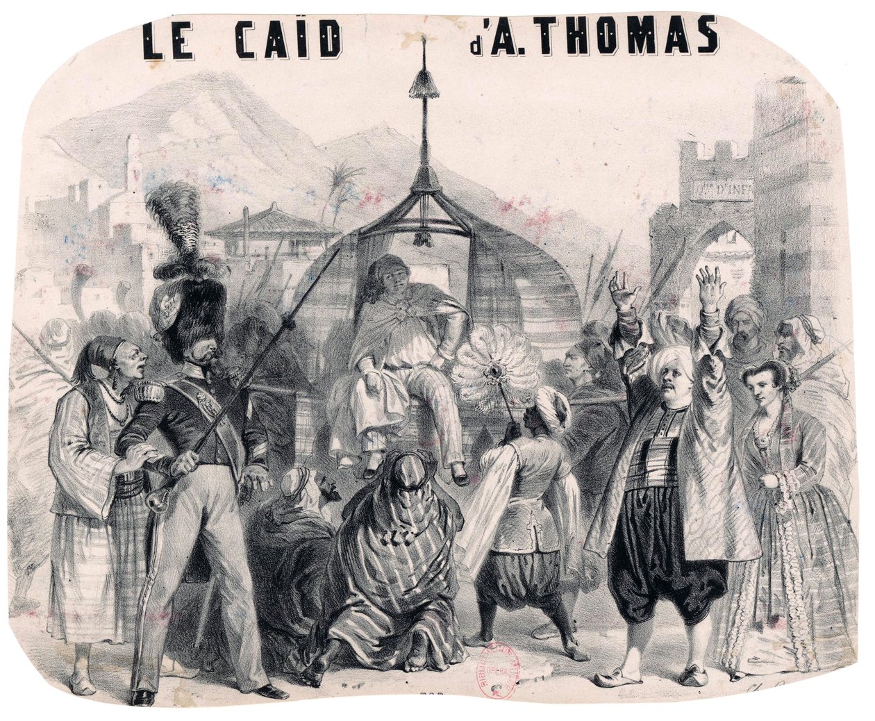 Le caïd autorstwa A. Thomasa autorstwa Charles Bour