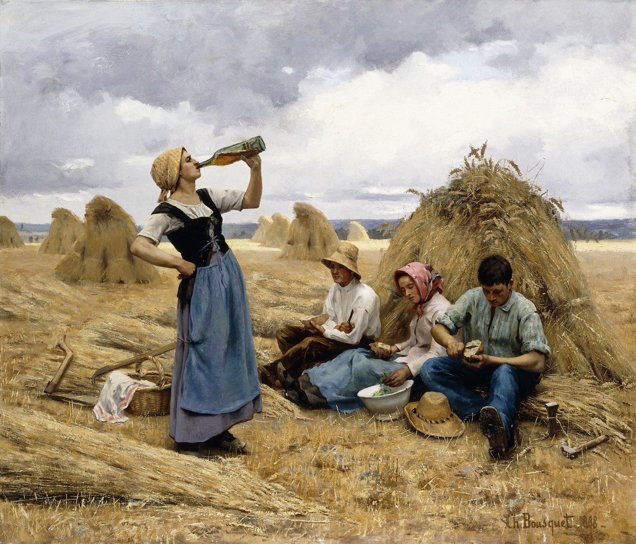 Obiad żniwiarzy autorstwa Charles Bousquet