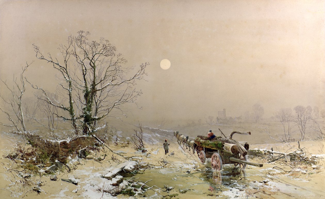 Zimowa scena autorstwa Charles Branwhite