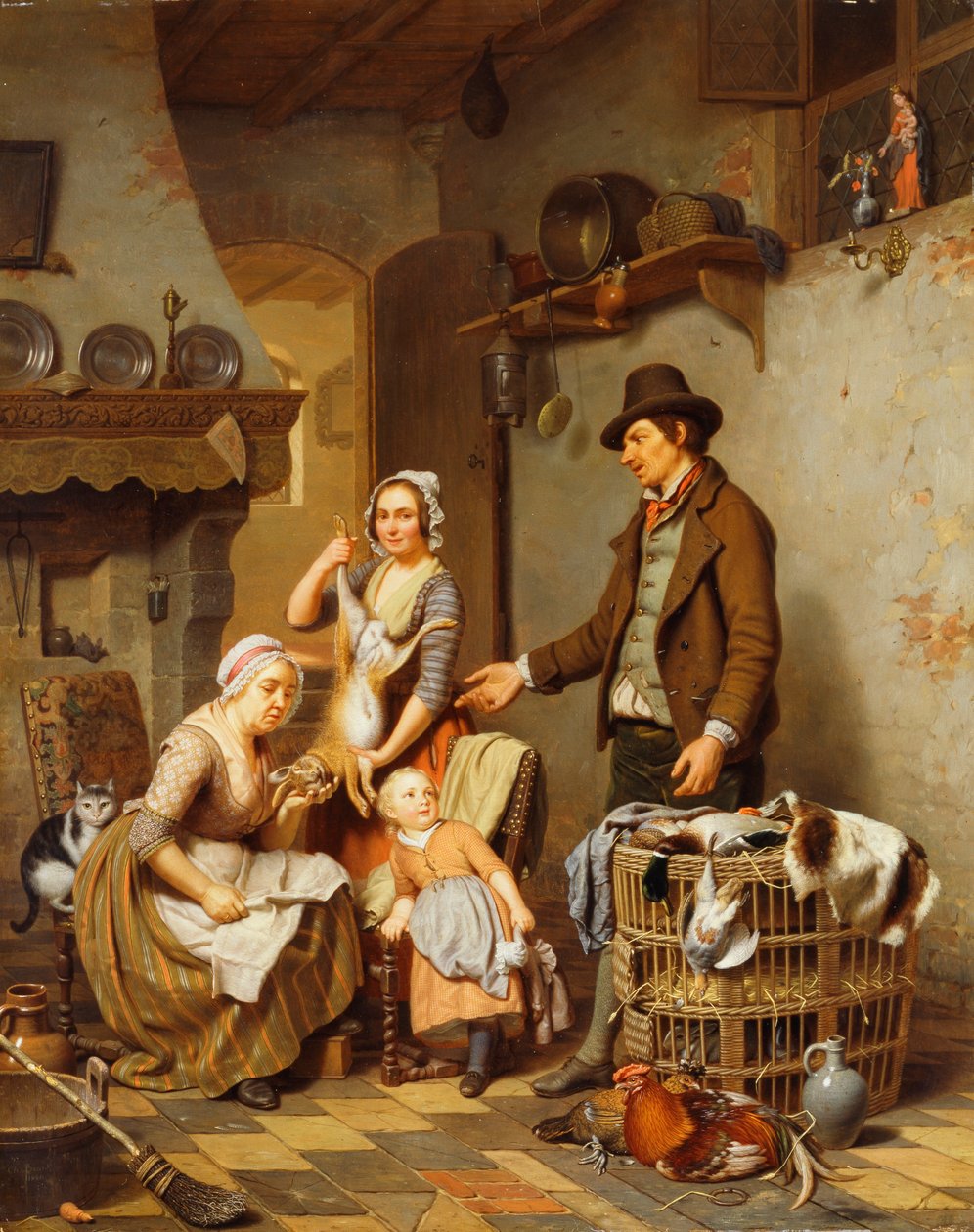 Sprzedawca gier, 1841 autorstwa Charles Brias