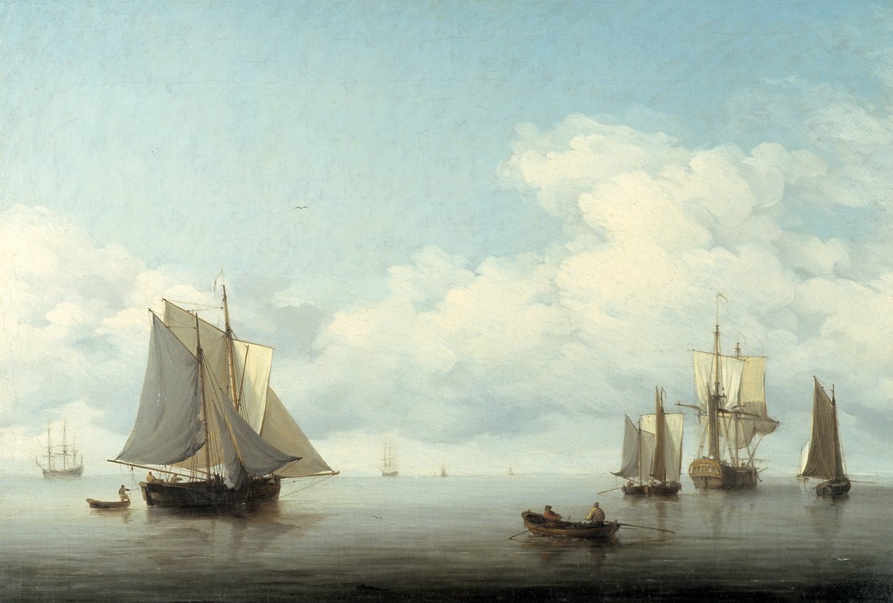 „Pejzaż morski z żeglugą”, 1743-1759 autorstwa Charles Brooking