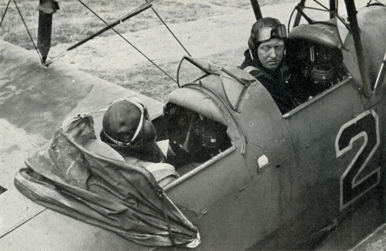 Pilot RAF uczący się latać podczas II wojny światowej, 1941 r. autorstwa Charles Brown