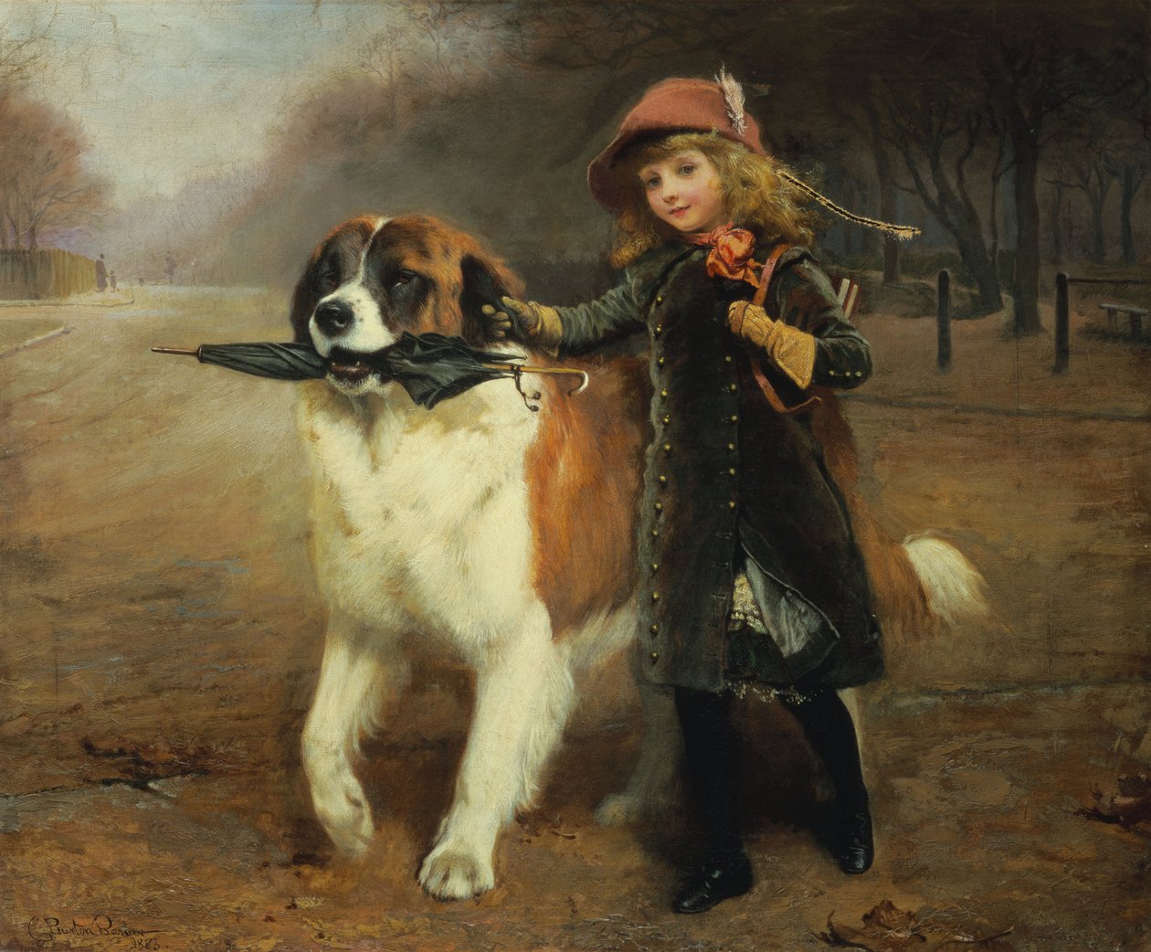 Do szkoły, 1883 autorstwa Charles Burton Barber
