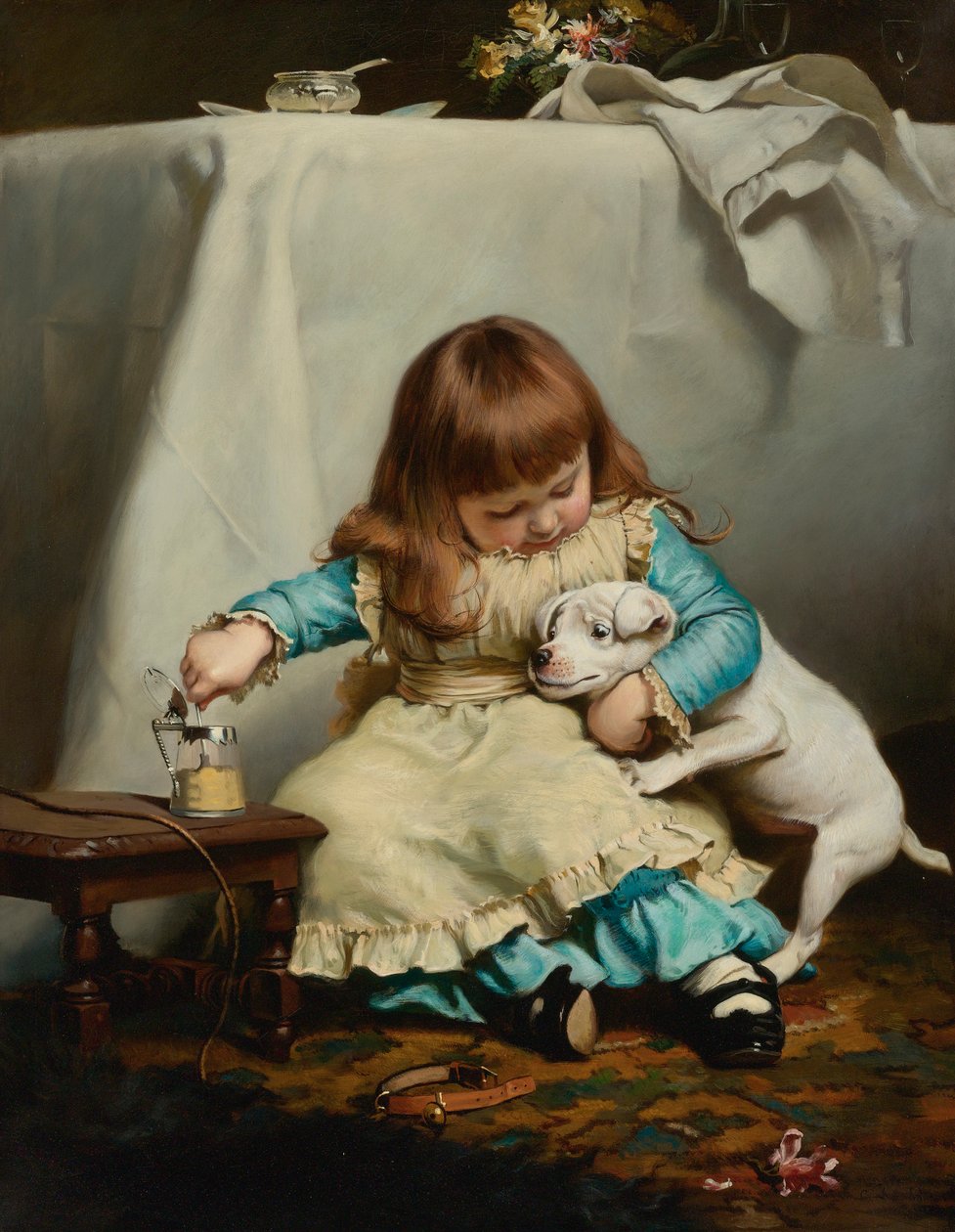 Raz ugryziony, dwukrotnie nieśmiały, 1885. autorstwa Charles Burton Barber