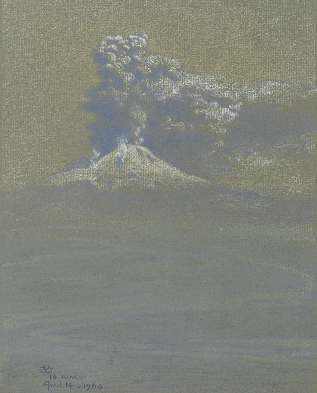 Deszcz popiołów nad Ottaviano, 14 kwietnia 1906 r. autorstwa Charles Caryl Coleman