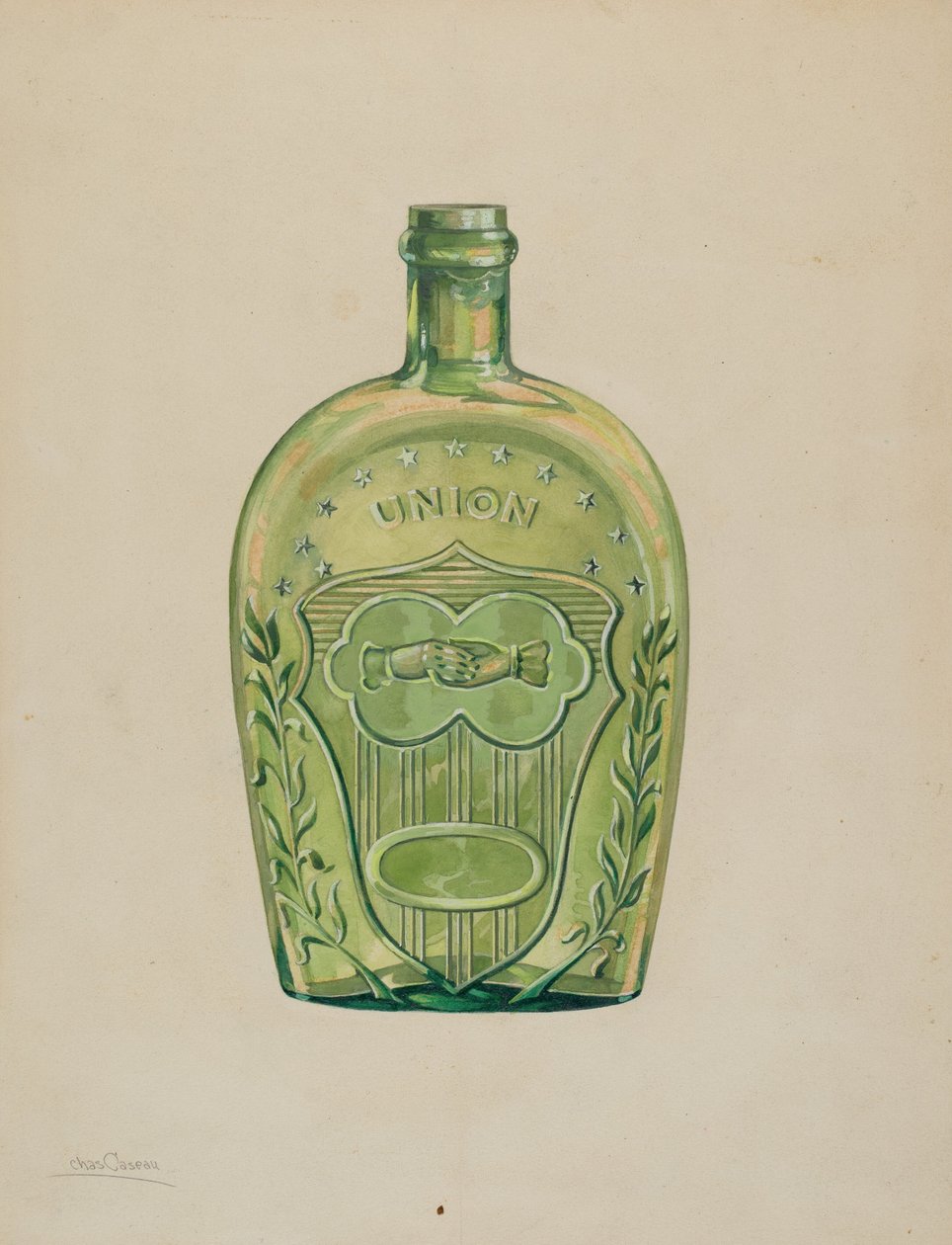 Butelka z alkoholem autorstwa Charles Caseau