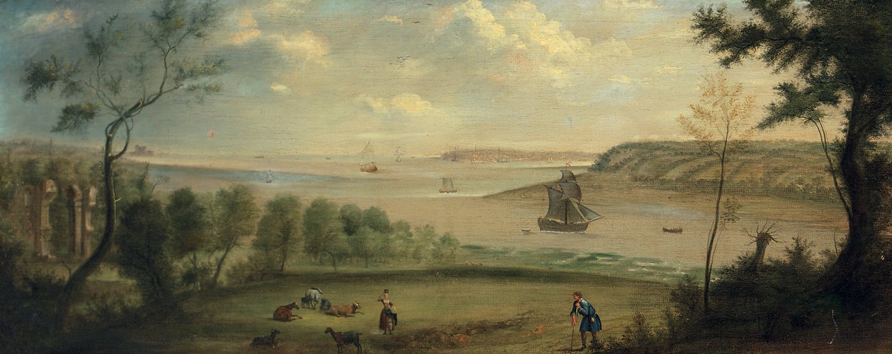 Podróżnik odpoczywający na terenie Broke Hall, Suffolk autorstwa Charles Catton