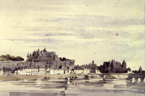 Widok Amboise, Francja autorstwa Charles Claude Pyne