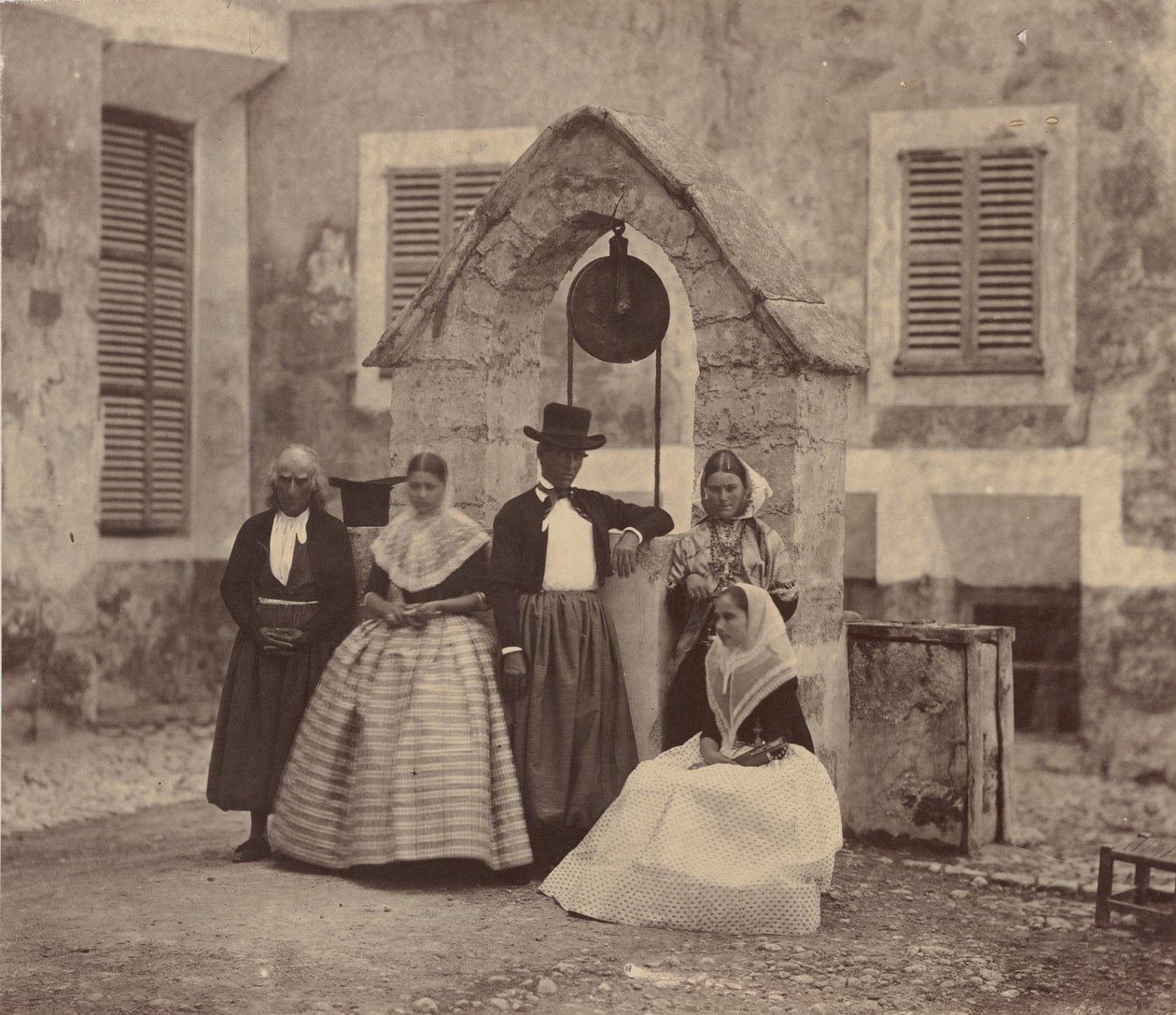 Baleary, mieszkańcy Palmy i okolic, 1860. autorstwa Charles Clifford