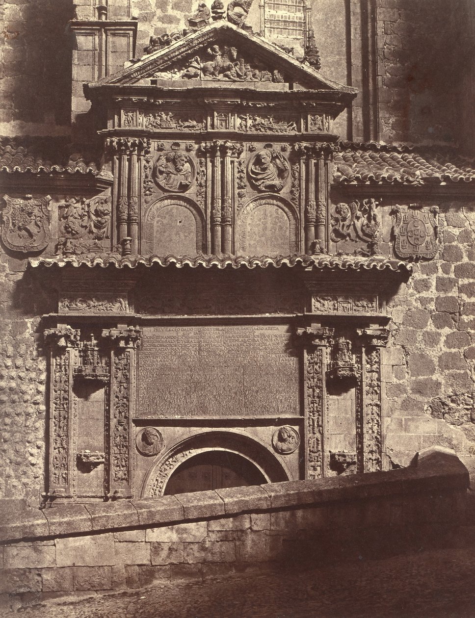 Portal klasztoru Ducha Świętego, Salamanca, 1853. autorstwa Charles Clifford