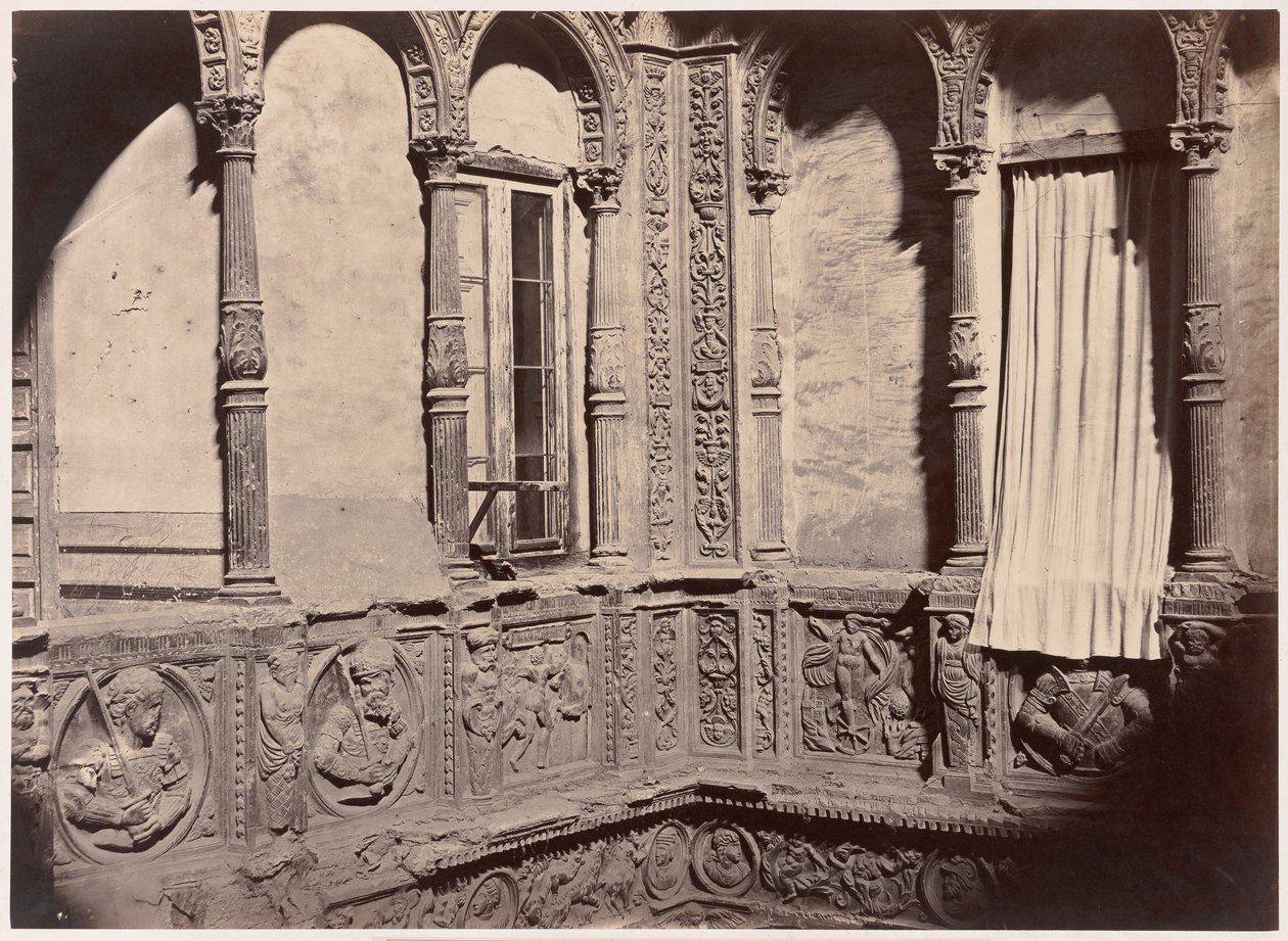 Saragossa, dziedziniec domu znanego pod imieniem Infantes, 1860. autorstwa Charles Clifford