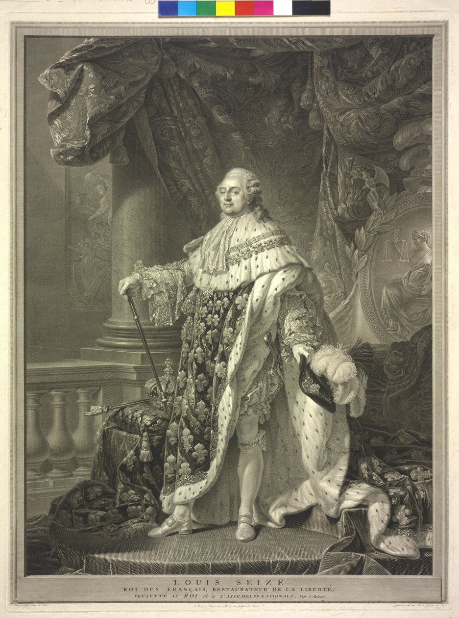 Król Francji Ludwik XVI autorstwa Charles Clément Bervic