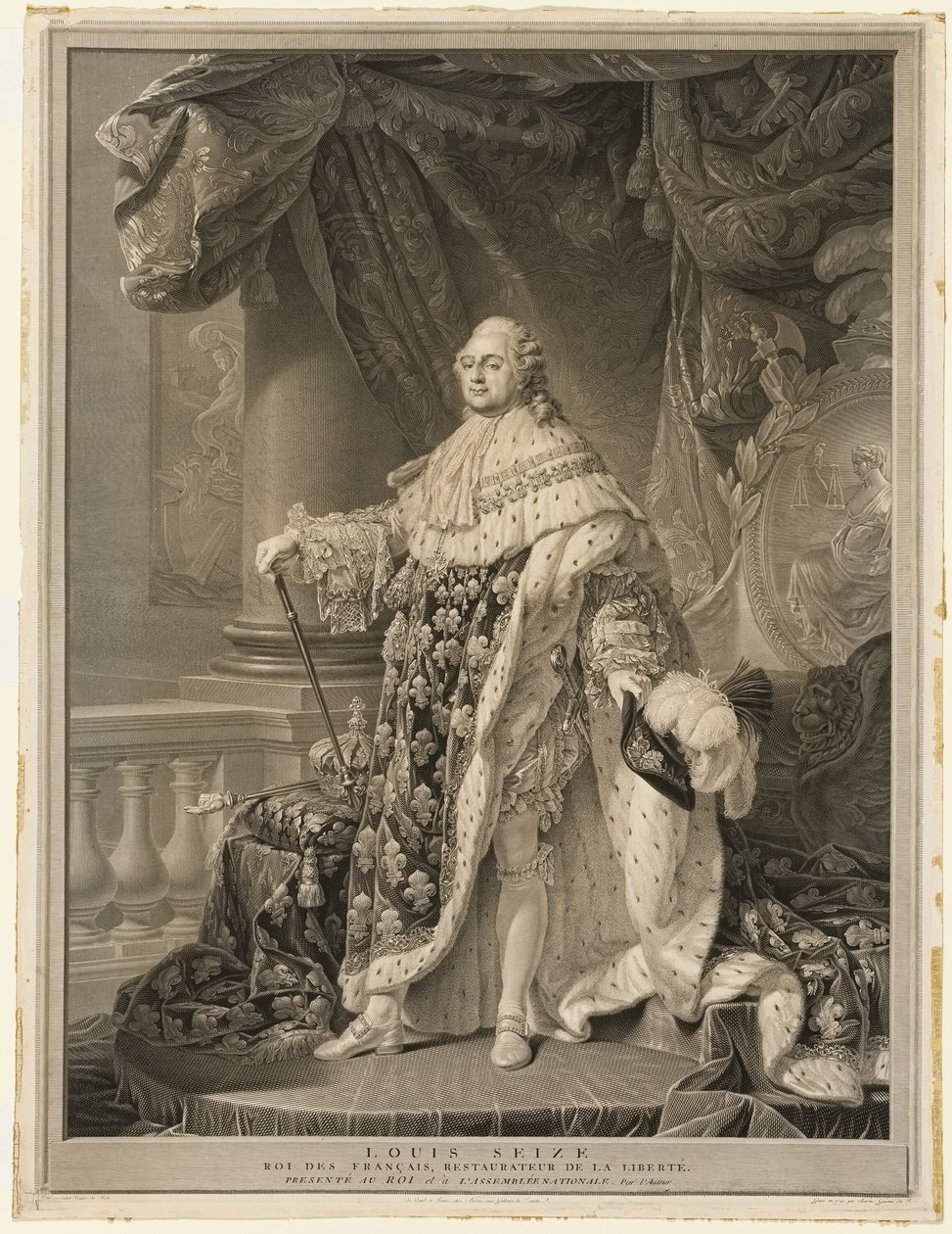Ludwik XVI autorstwa Charles Clément Bervic