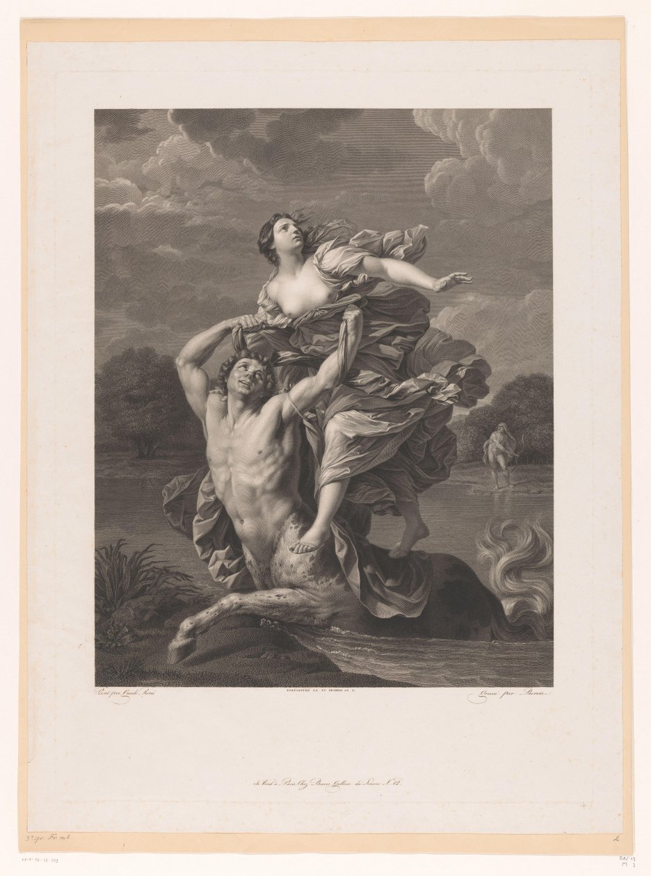 Porwanie Deianeiry przez Nessos autorstwa Charles Clément Bervic