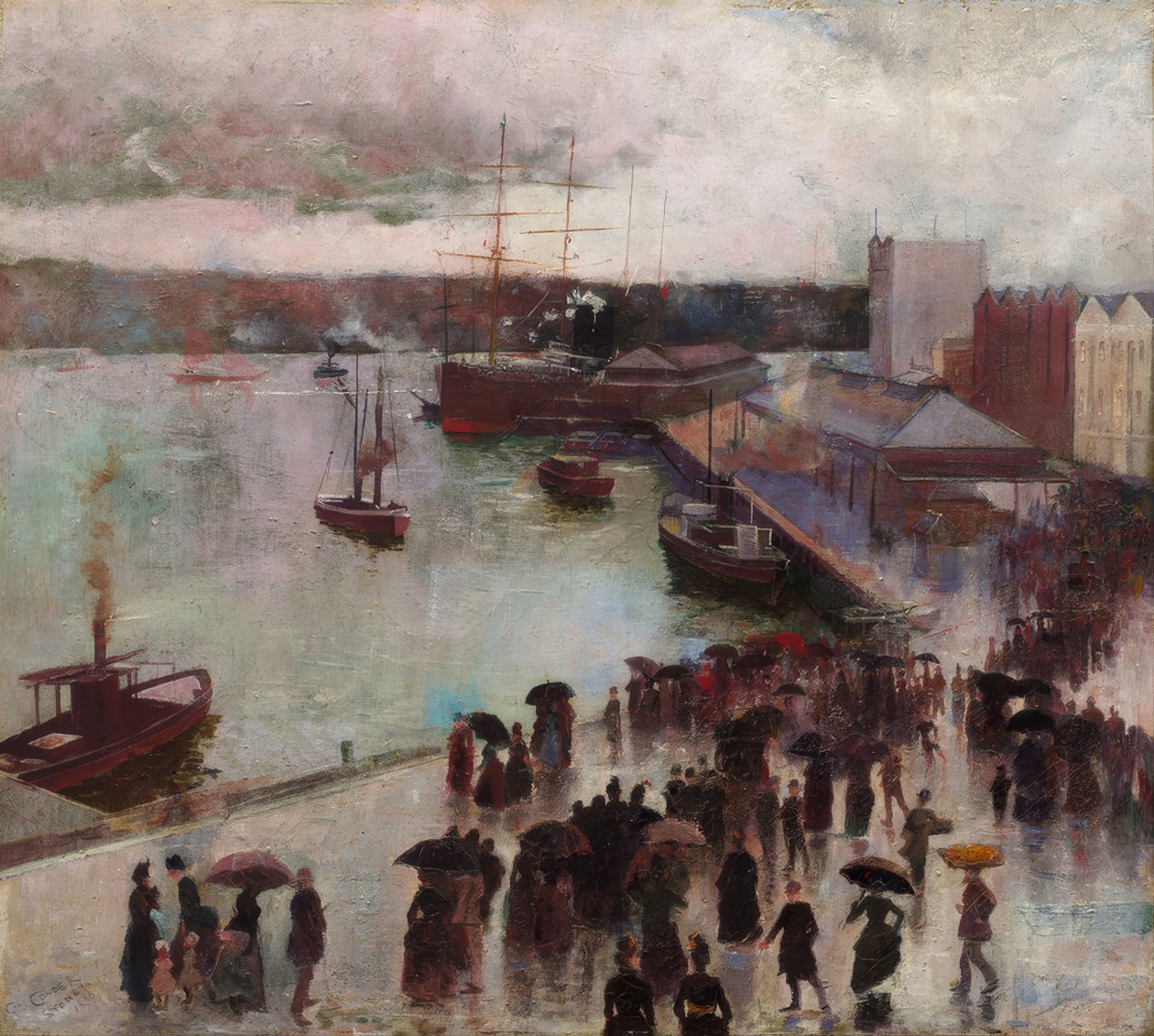 Wyjazd Orientu – Okrągłe Nabrzeże autorstwa Charles Edward Conder