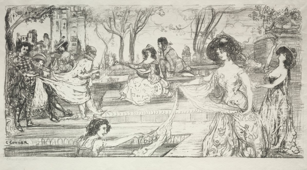 Gitarzysta autorstwa Charles Edward Conder