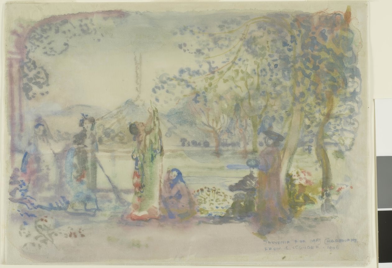 Scena nad jeziorem o poranku autorstwa Charles Edward Conder