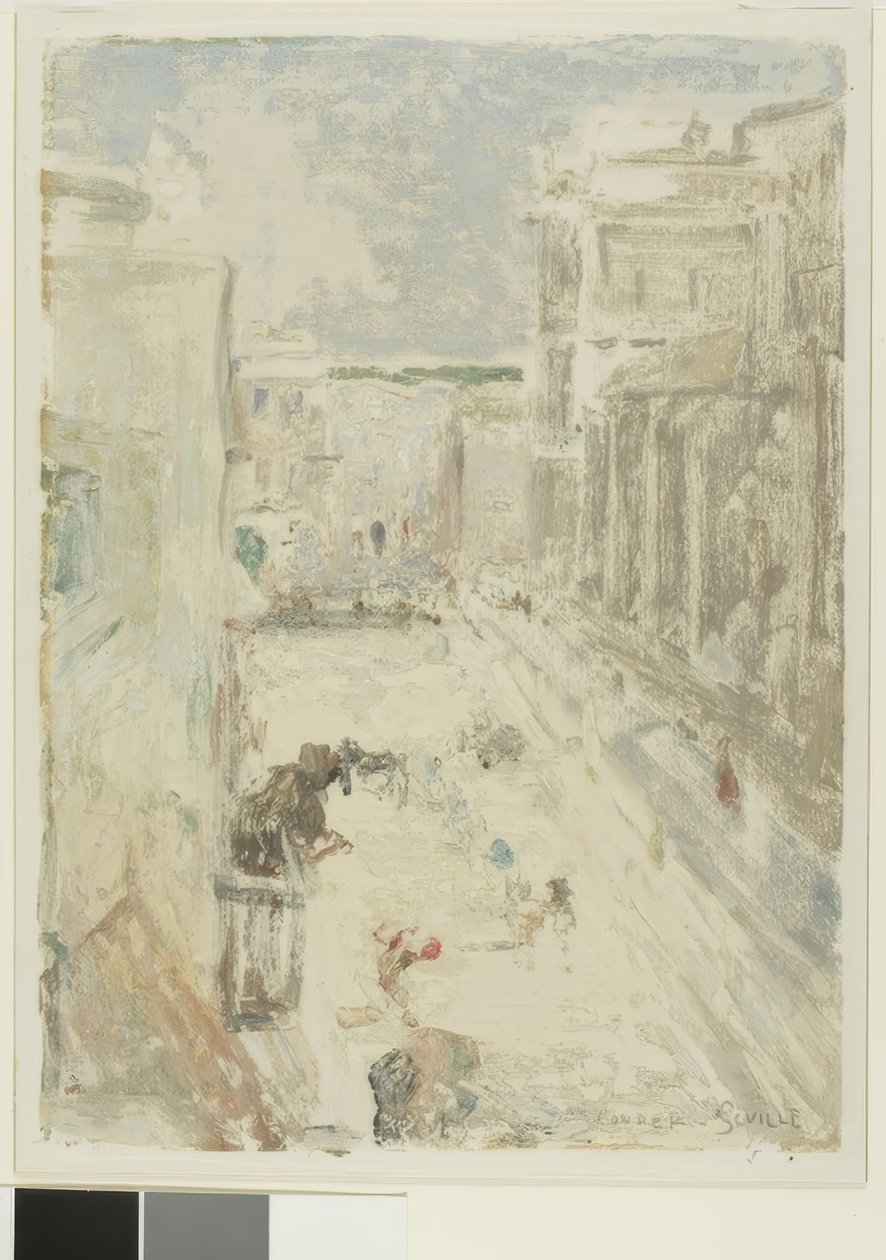 Ulica w Sewilli autorstwa Charles Edward Conder