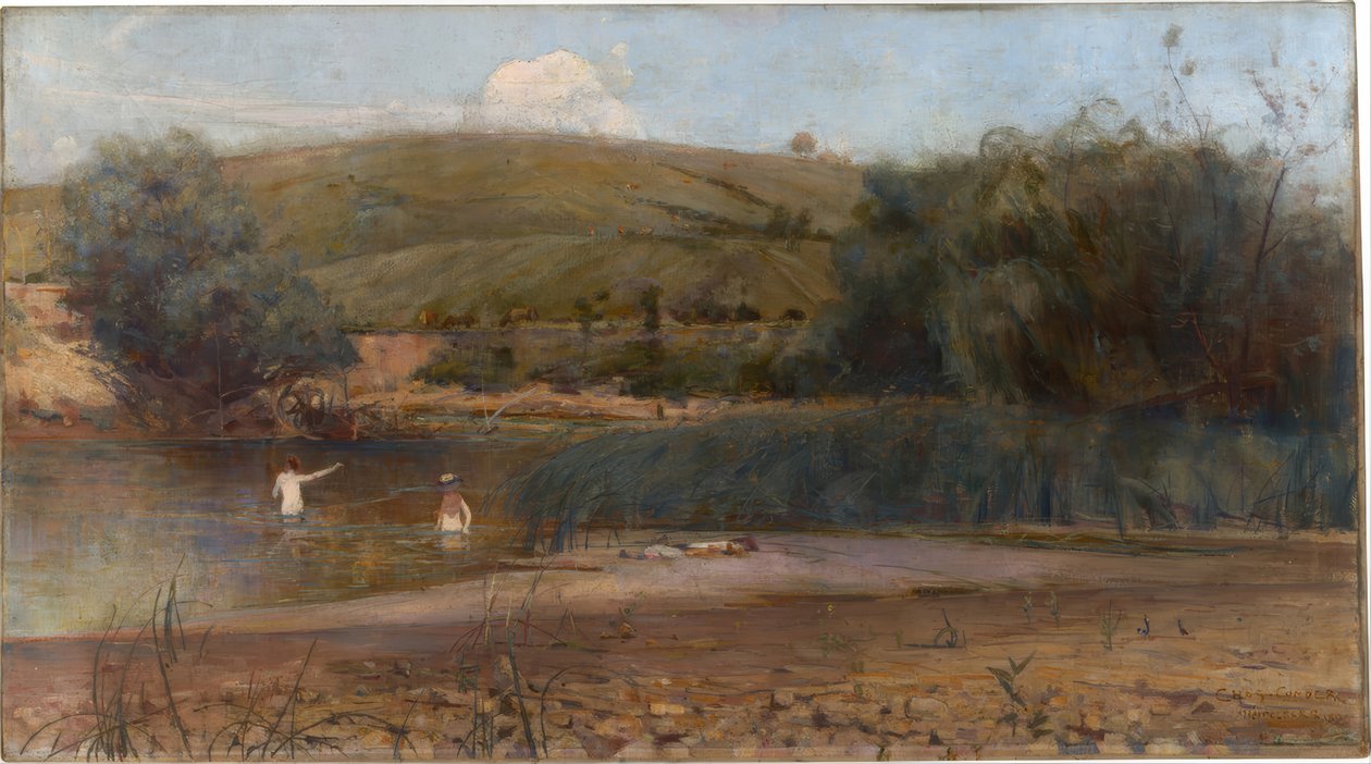 Yarra, Heidelberg autorstwa Charles Edward Conder