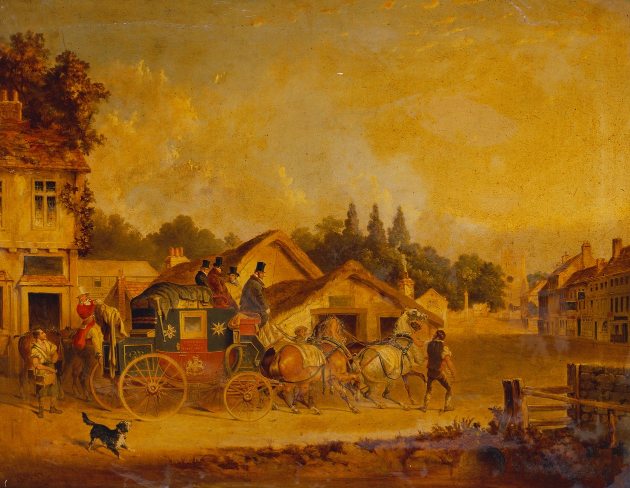 Przybycie Yorku do Londynu Royal Mail autorstwa Charles Cooper Henderson