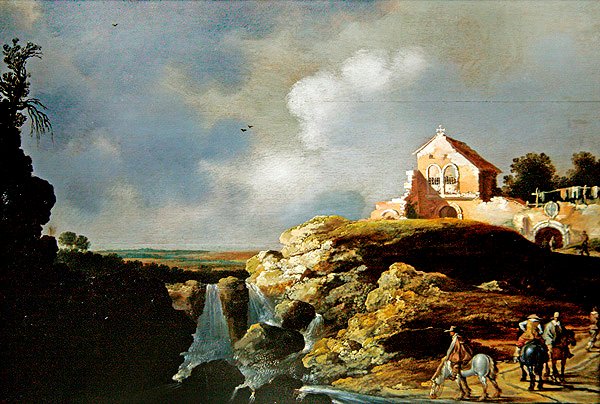 Jeźdźcy w krajobrazie autorstwa Charles Cornelisz de Hooch
