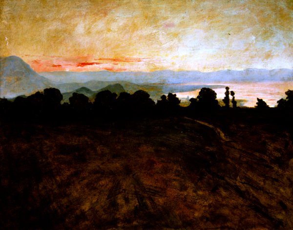 Jura i Jezioro Leman, ok. 1895-1900 autorstwa Charles Cottet