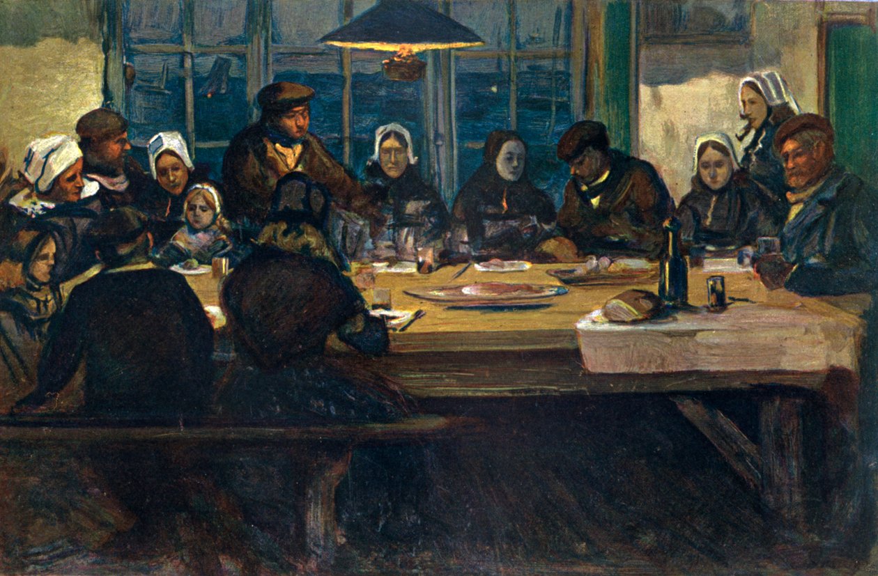Posiłek Boży, 1899. autorstwa Charles Cottet