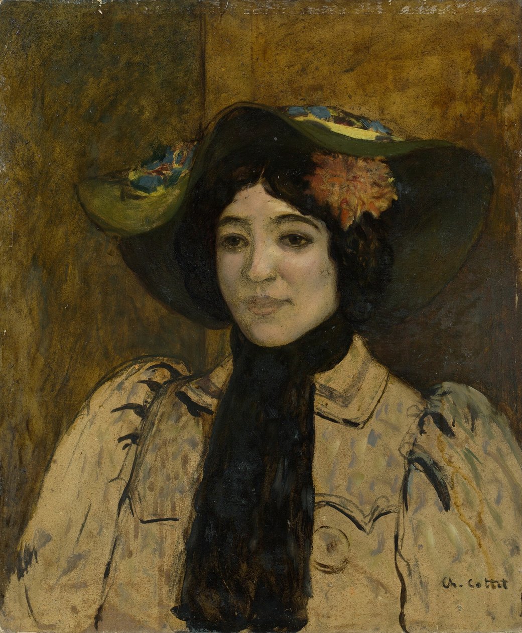 Portret kobiety autorstwa Charles Cottet