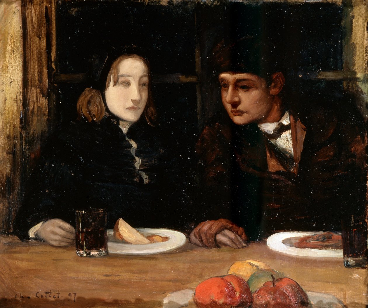 Wieczerza Pożegnalna, Robotnicy Morza, 1897. autorstwa Charles Cottet