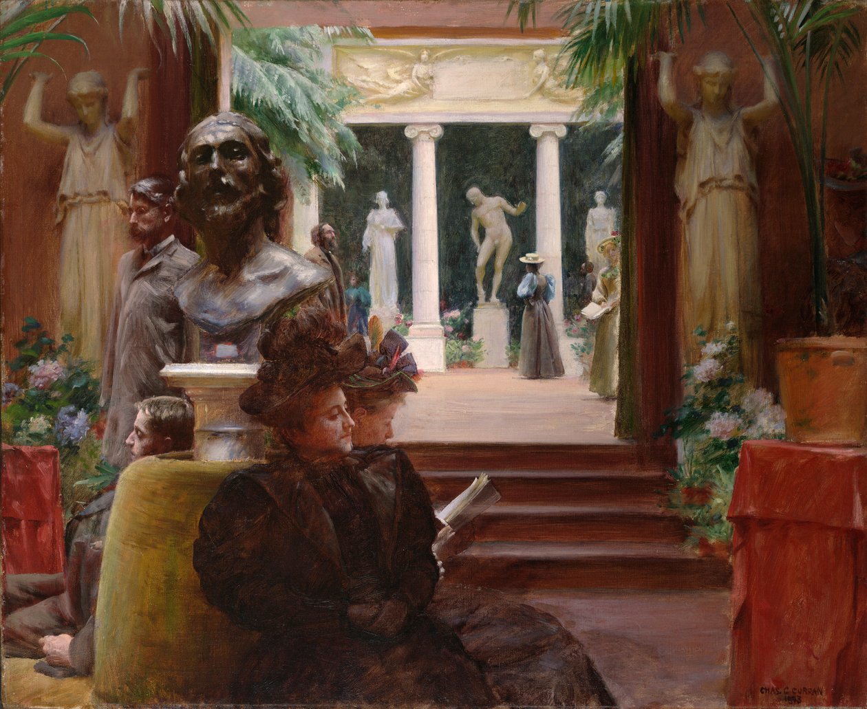Na wystawie rzeźby autorstwa Charles Courtney Curran