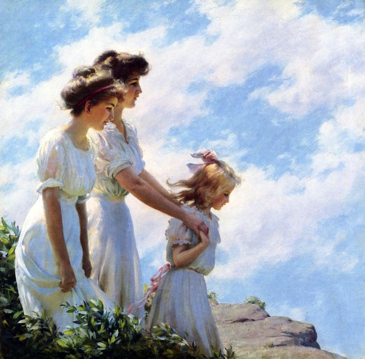 Na klifie autorstwa Charles Courtney Curran