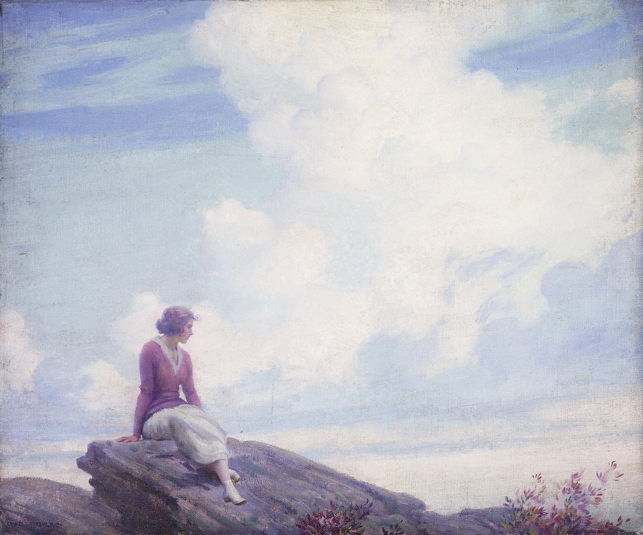 Różowa chmura autorstwa Charles Courtney Curran