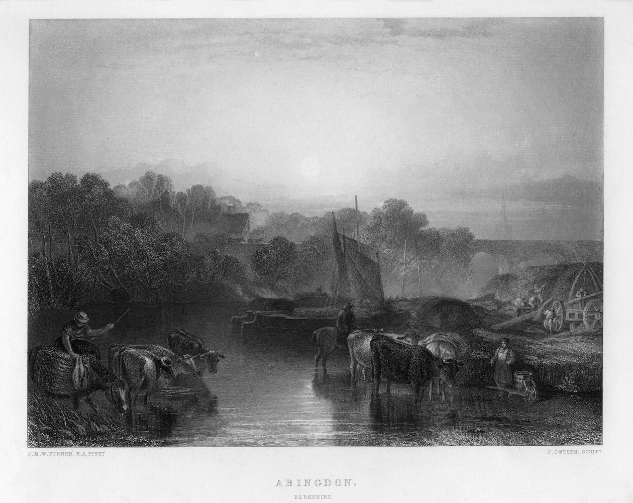 Abingdon, XIX wiek. autorstwa Charles Cousen