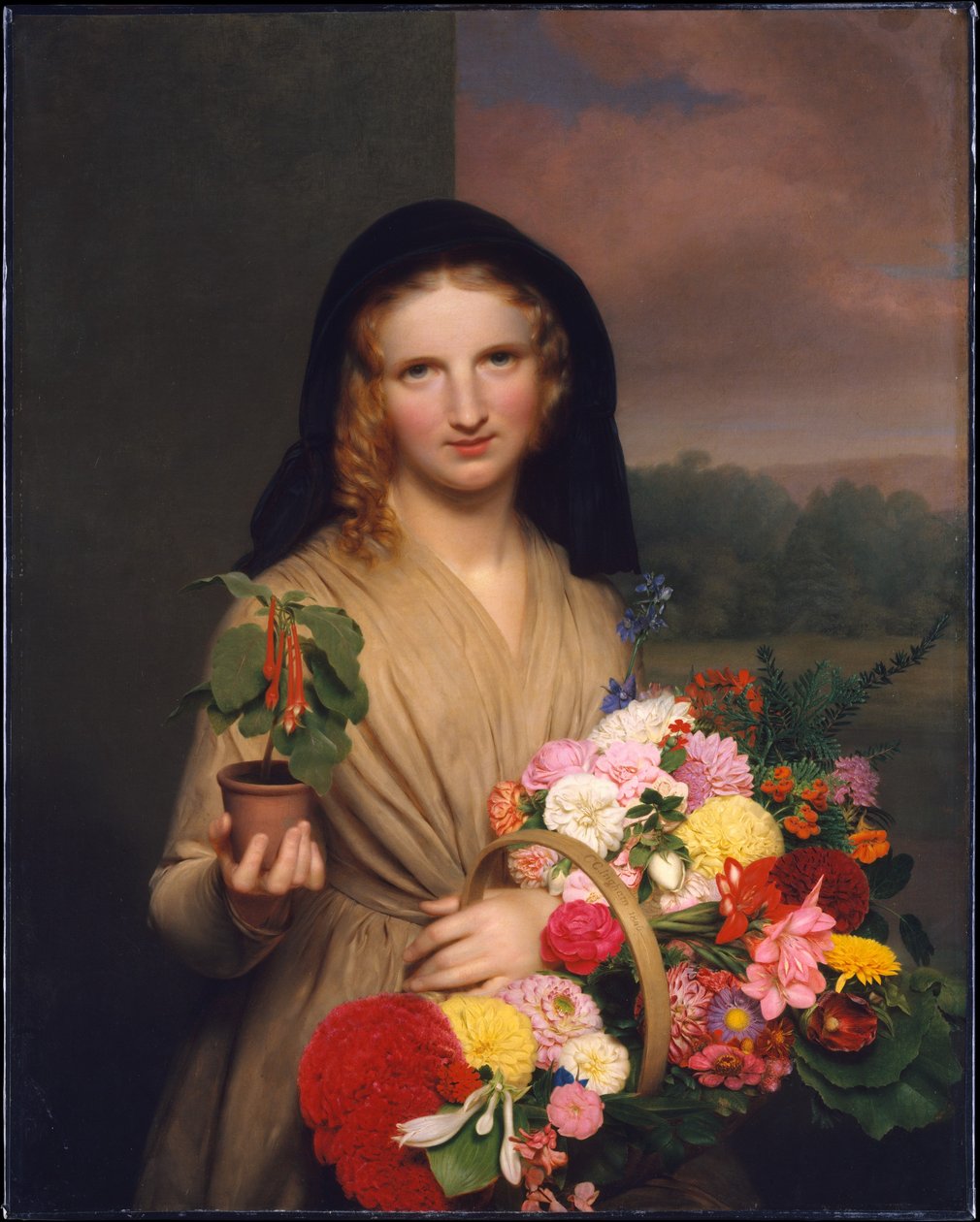 Dziewczyna Kwiat autorstwa Charles Cromwell Ingham