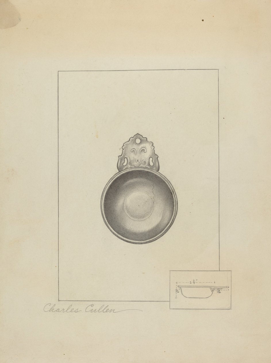 Cynowa Porringer autorstwa Charles Cullen