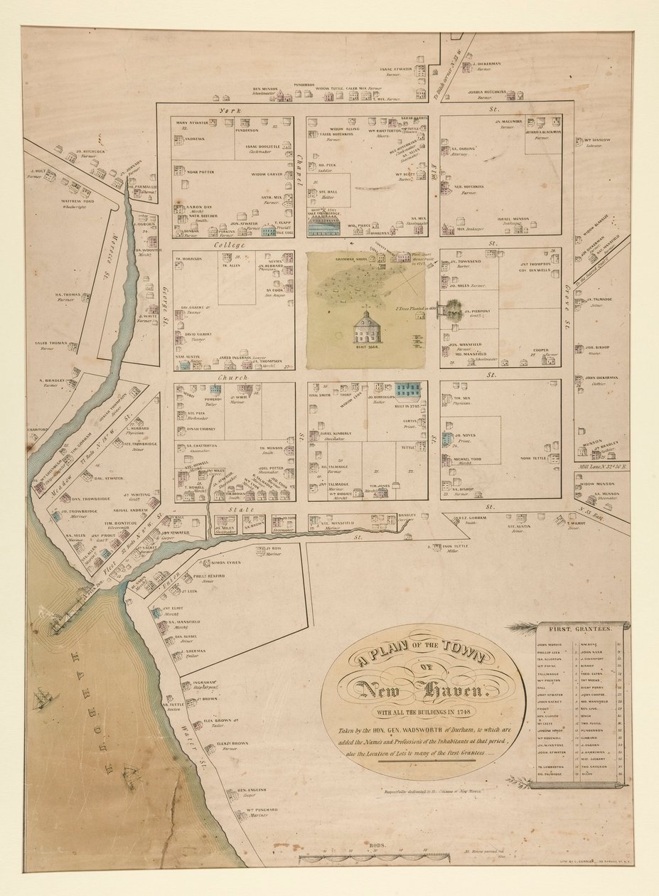 Plan miasta New Haven (P 3903) autorstwa Charles Currier