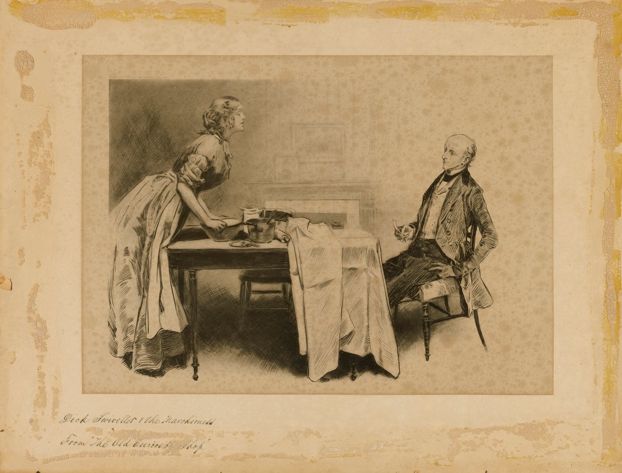 Dick Swiveller i Marchioness, z filmu "Stary sklepik z kuriozami" autorstwa Charles Dana Gibson