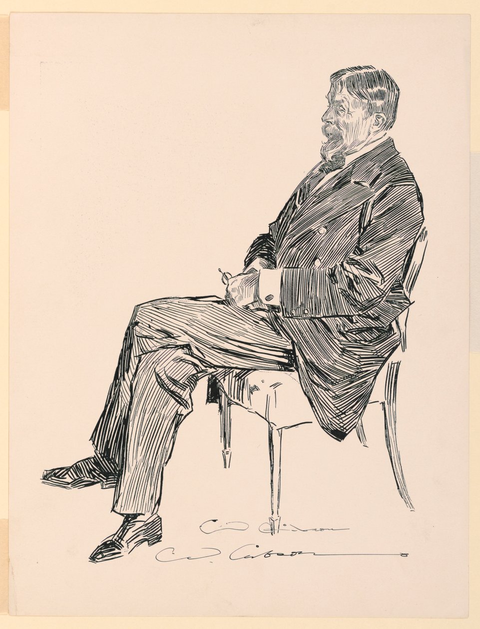 George du Maurier autorstwa Charles Dana Gibson