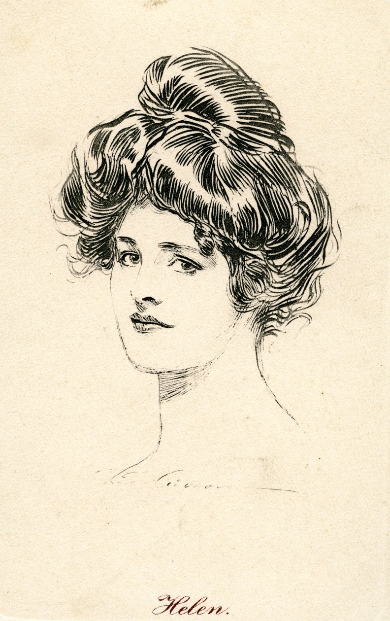 Helen, Gibson Girl, ok. 1900 autorstwa Charles Dana Gibson
