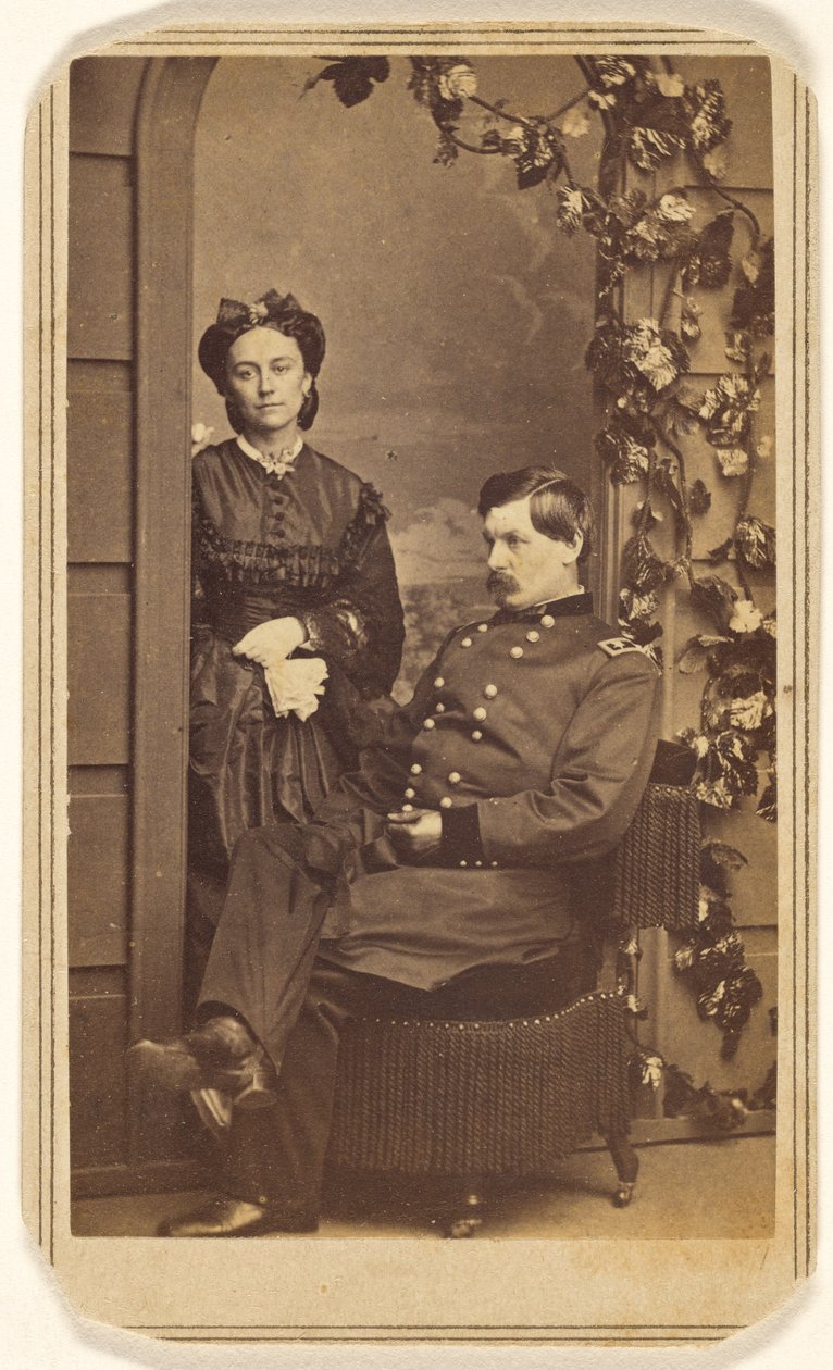 [Generał George Brinton McClellan i jego żona]. autorstwa Charles DeForest Fredricks