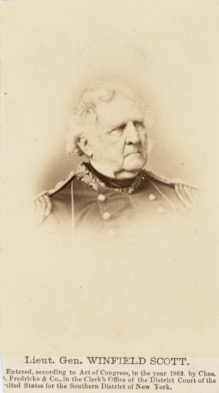 Generał Winfield Scott autorstwa Charles DeForest Fredricks