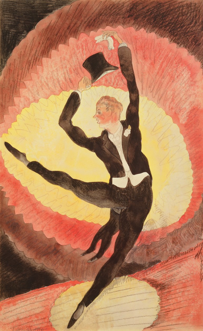 Tancerz akrobatyczny, 1920 (wc na papierze) autorstwa Charles Demuth