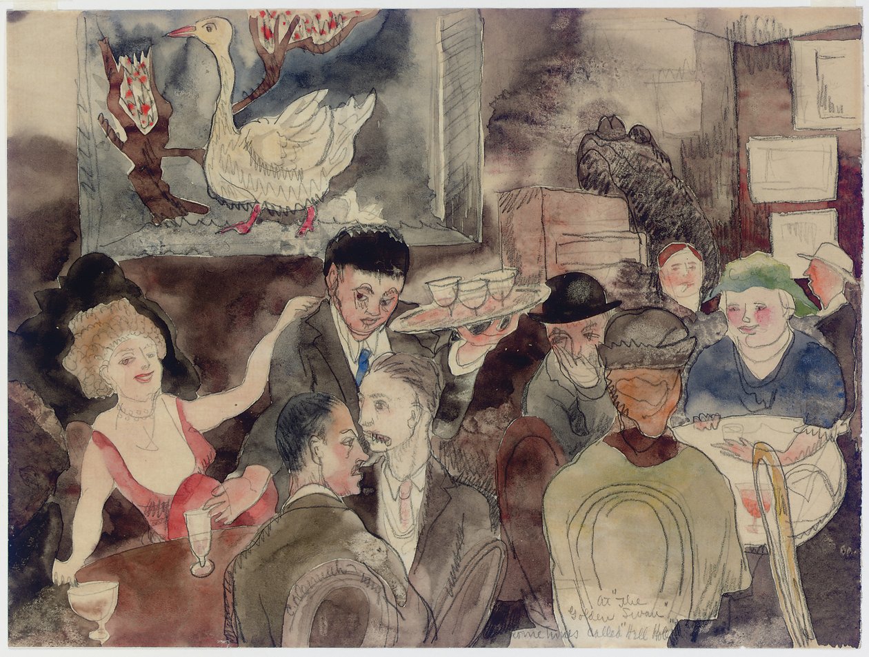 W „Złotym łabędzie”, czasami nazywanym „piekielną dziurą” autorstwa Charles Demuth