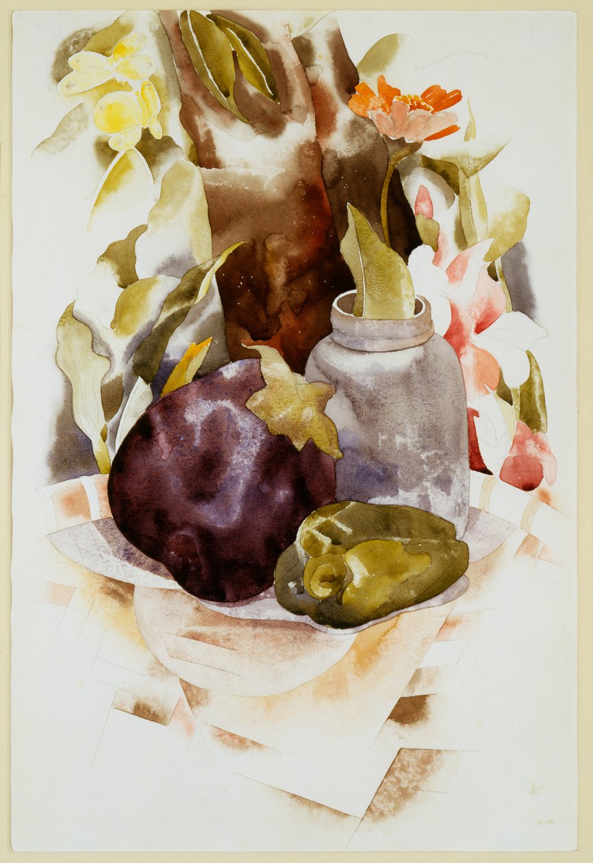 Bakłażan i zielona papryka autorstwa Charles Demuth