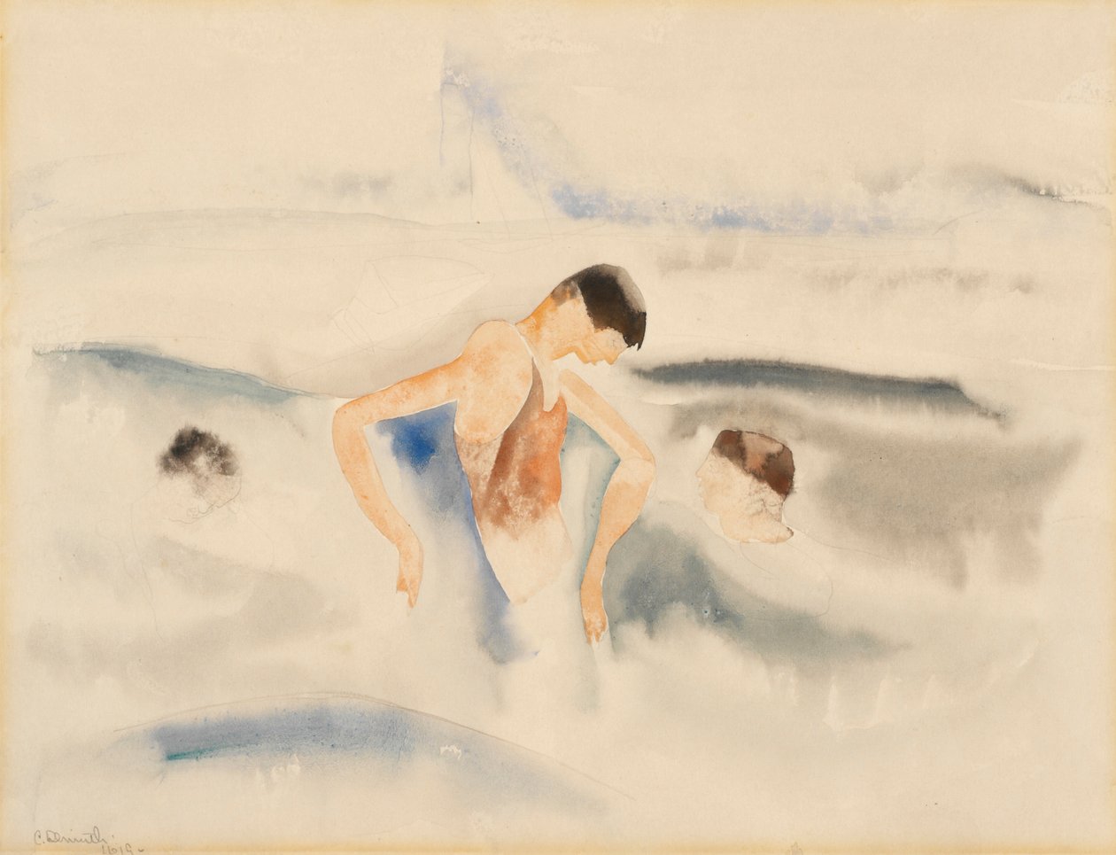 Trzy postacie w wodzie autorstwa Charles Demuth